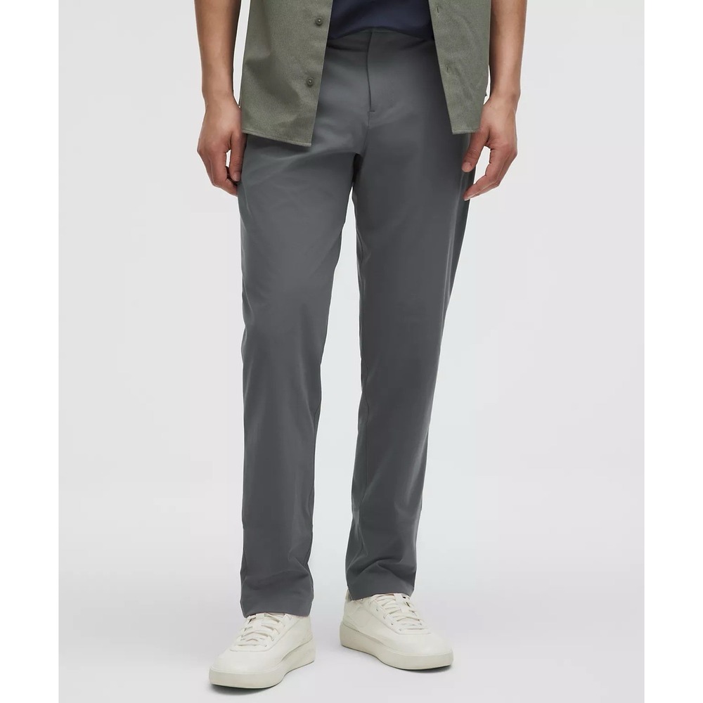 Lululemon Men's Gray ABC Classic-Fit Trouser Warpstreme Size 38